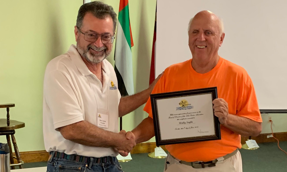 Lake Gaston Association Certificate of Appreciation Presentation 